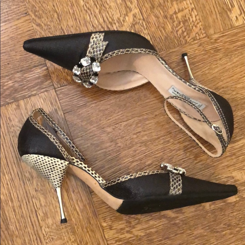Sebastian Mixed-Media Heels - Picture 5 of 8